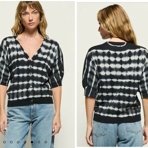 Nation Ltd Sunny Cardigan Puff Sleeve Size M